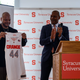 Kevin Richardson of the Exonerated Five receiving a custom jersey from Syracuse University.